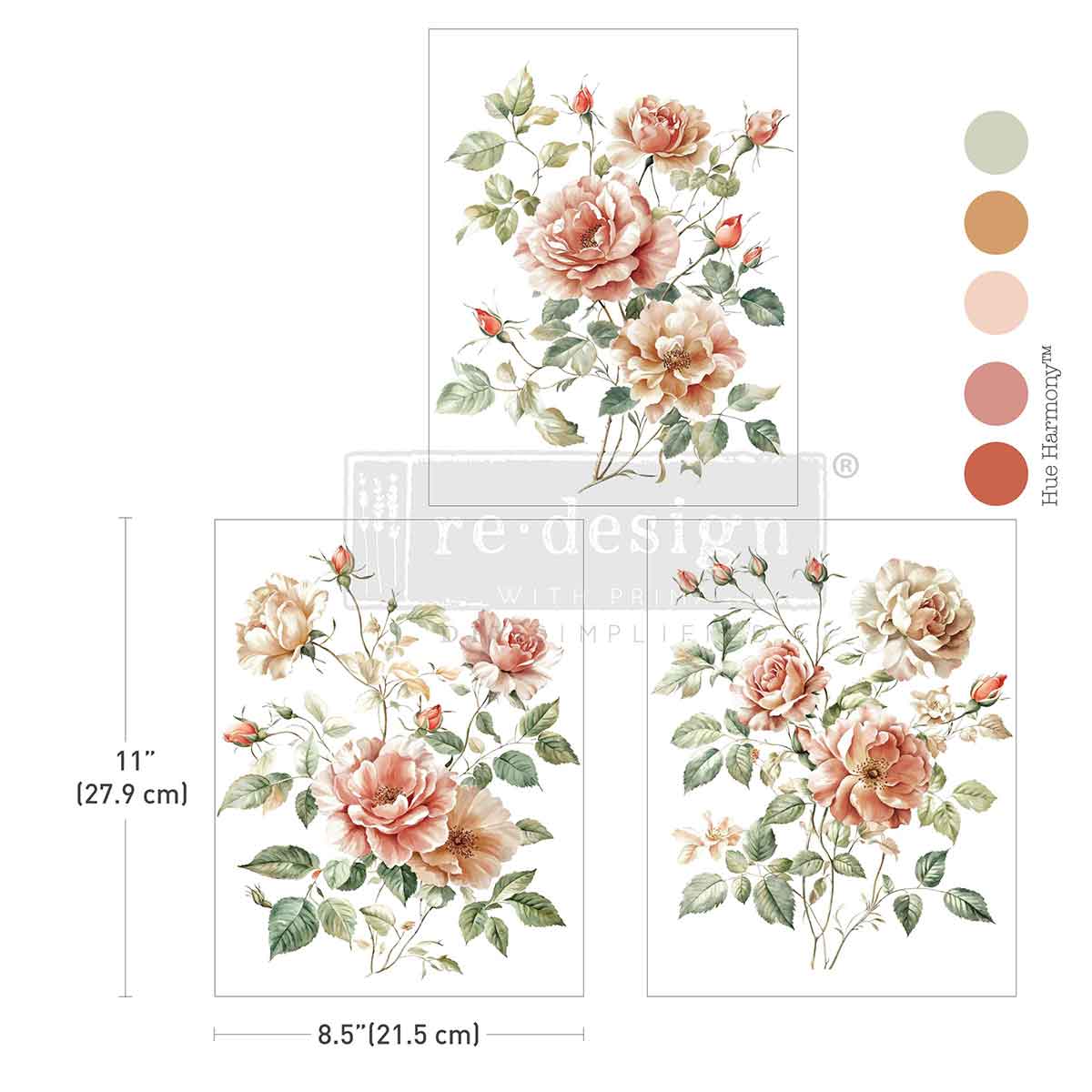 Gentle Symphony Middy Decor Transfer - ReDesign with Prima