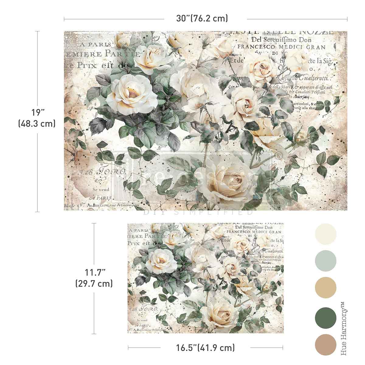 My Garden Whimsy Double Delight Decoupage Fiber Paper Set - ReDesign with Prima