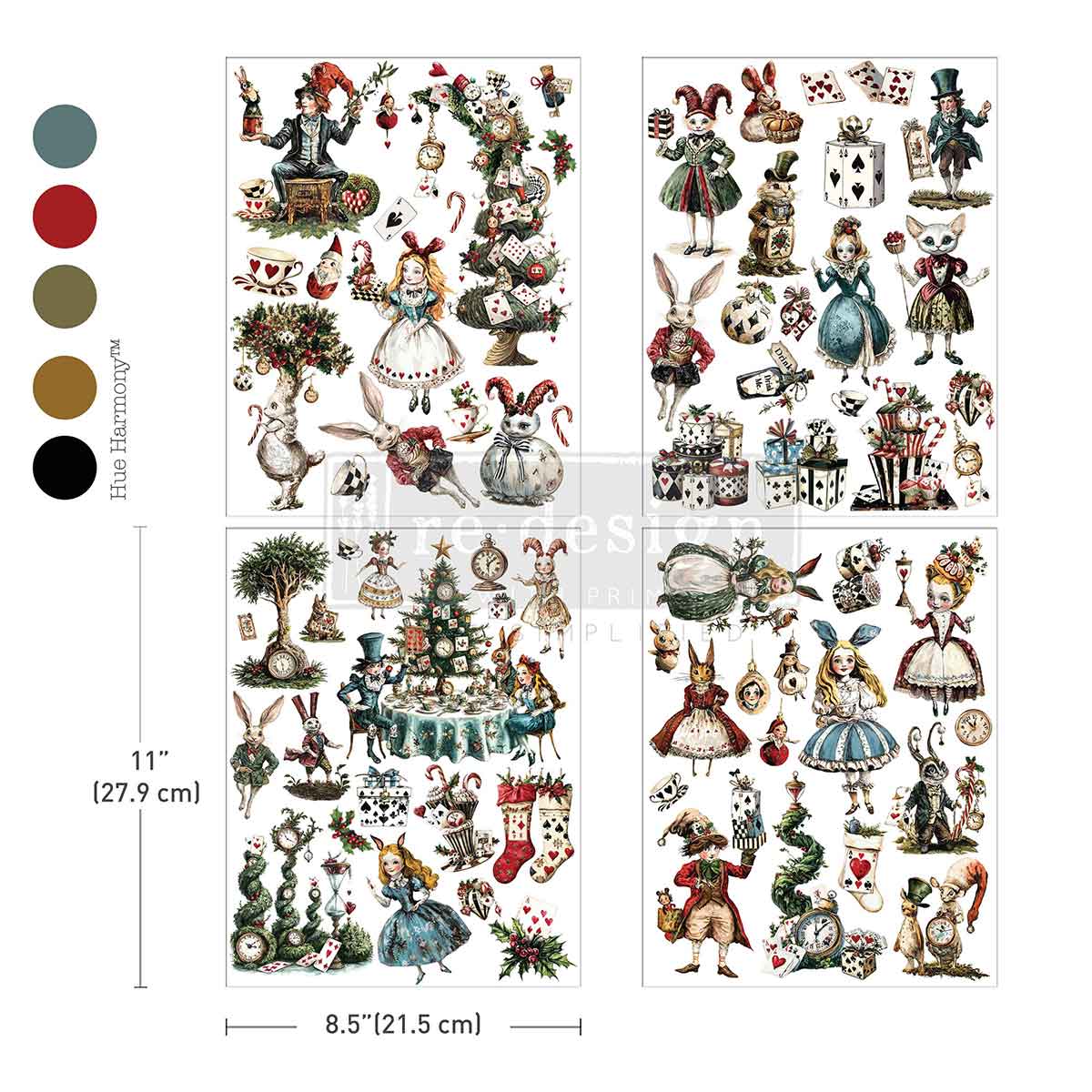 Whimsical Holiday Dreams Middy Decor Transfer - ReDesign with Prima