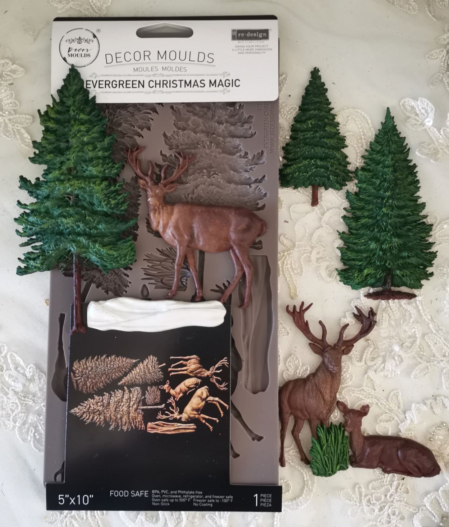 Evergreen Christmas Magic Decor Mould - ReDesign with Prima