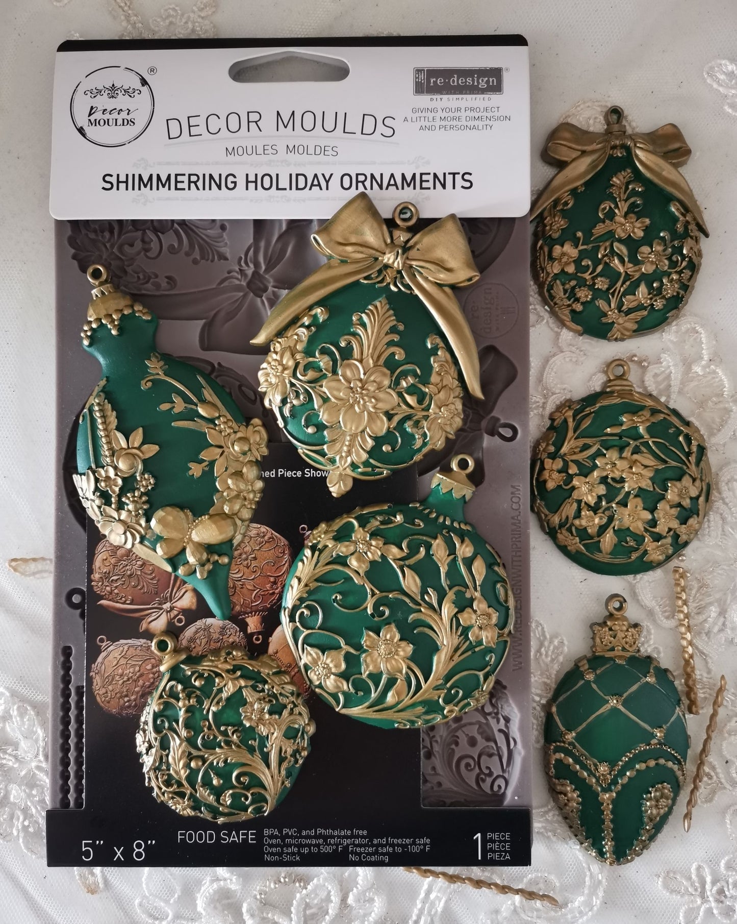 Shimmering Holiday Ornaments Decor Mould - ReDesign with Prima