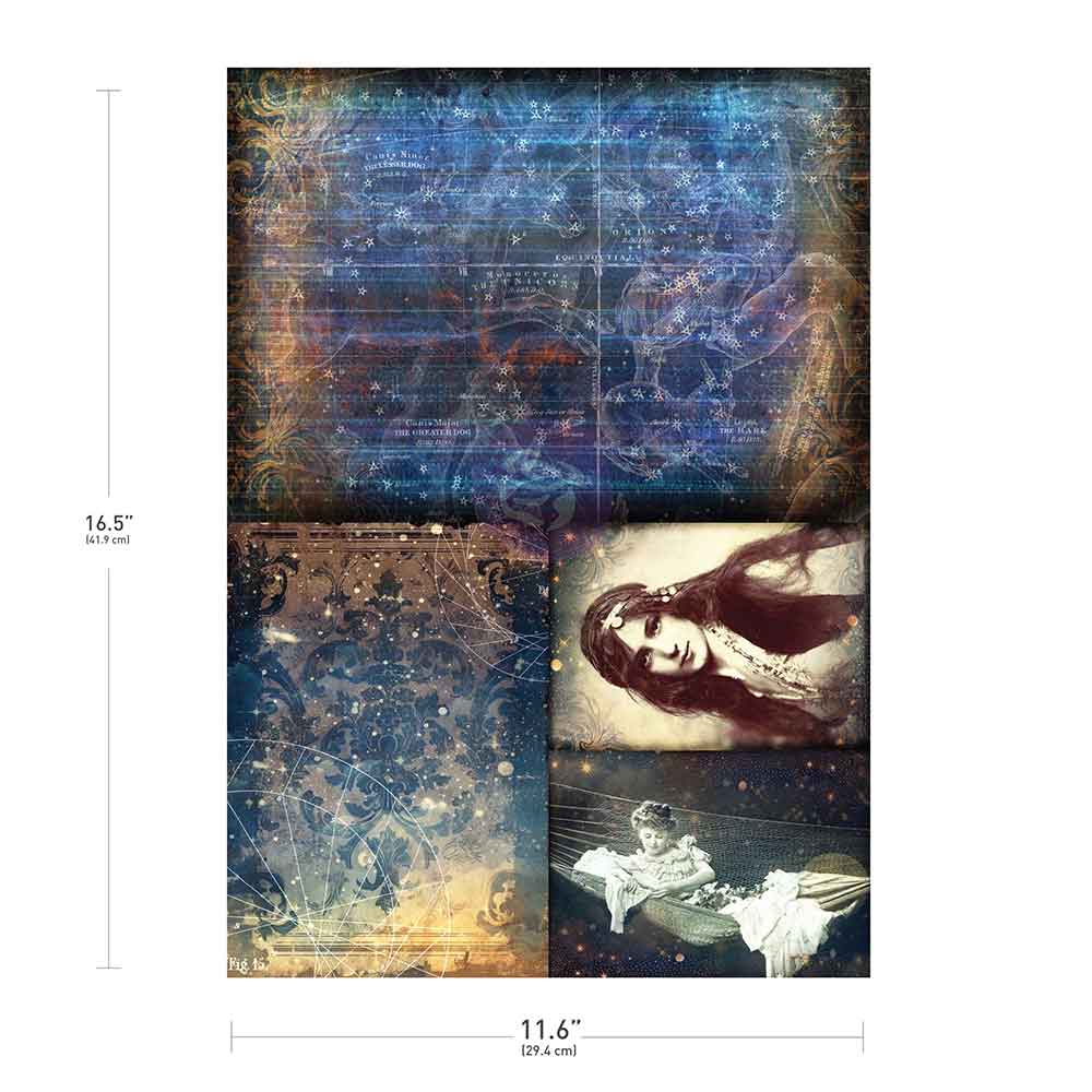 Night Dreaming A3 Decoupage Sheet by Finnabair - Prima Marketing