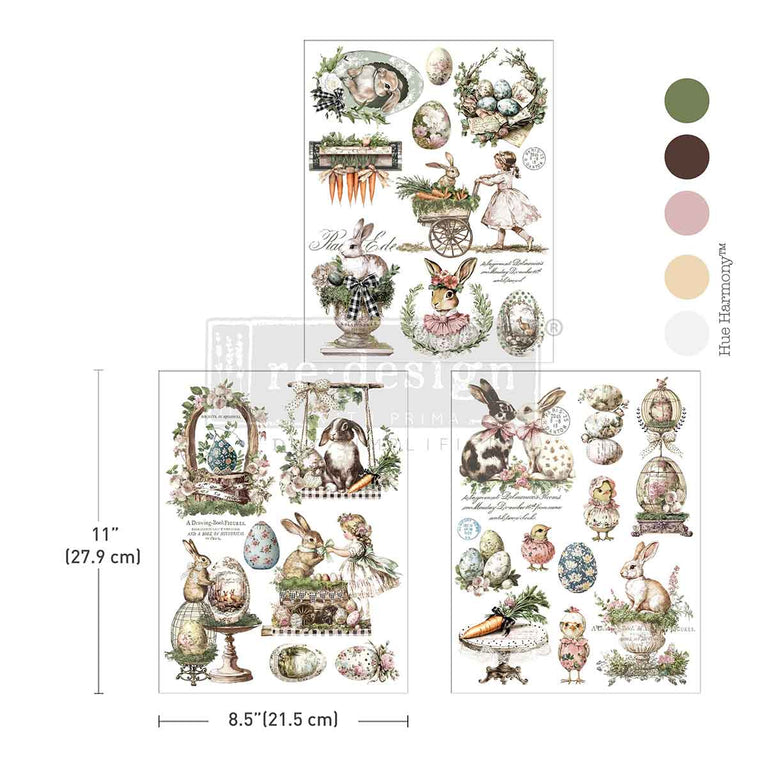 Garden Whimsy Middy Decor Transfer - ReDesign with Prima
