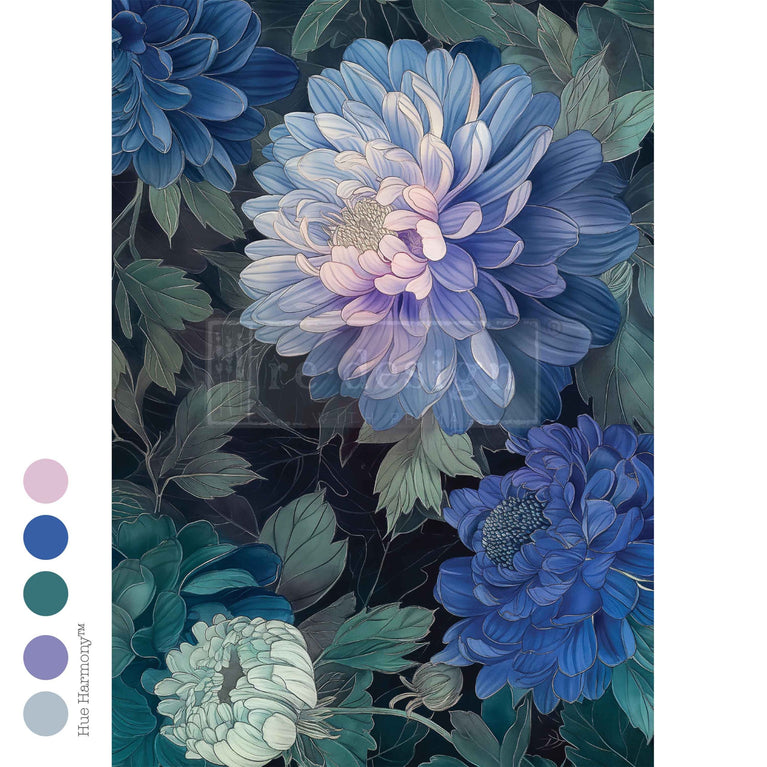 Moonlit Periwinkle A3 Decoupage Fiber - ReDesign with Prima