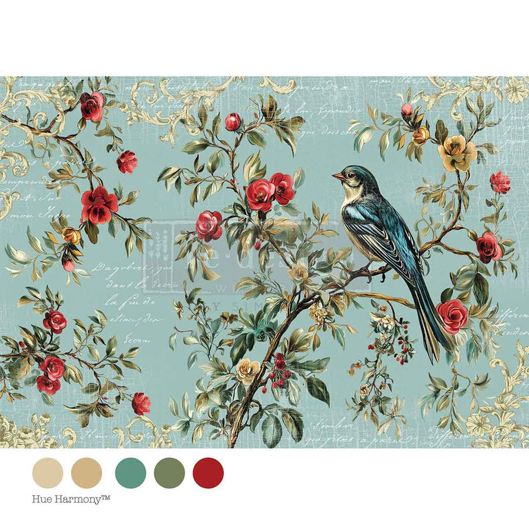 The Velvet Nest A1 Decoupage Fiber Paper - ReDesign with Prima