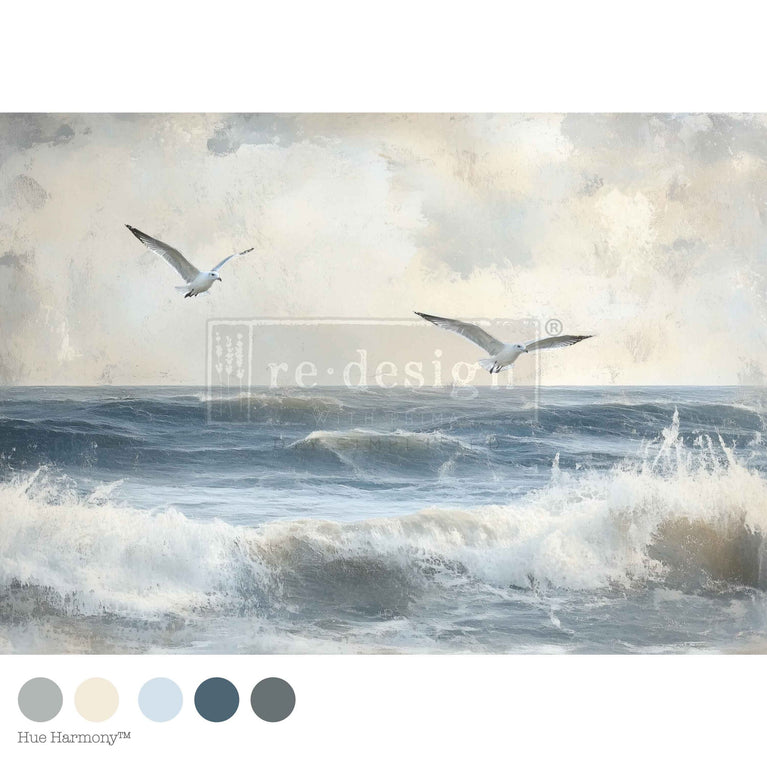 Echoes on the Water Decoupage Decor Tissue Paper - ReDesign with Prima