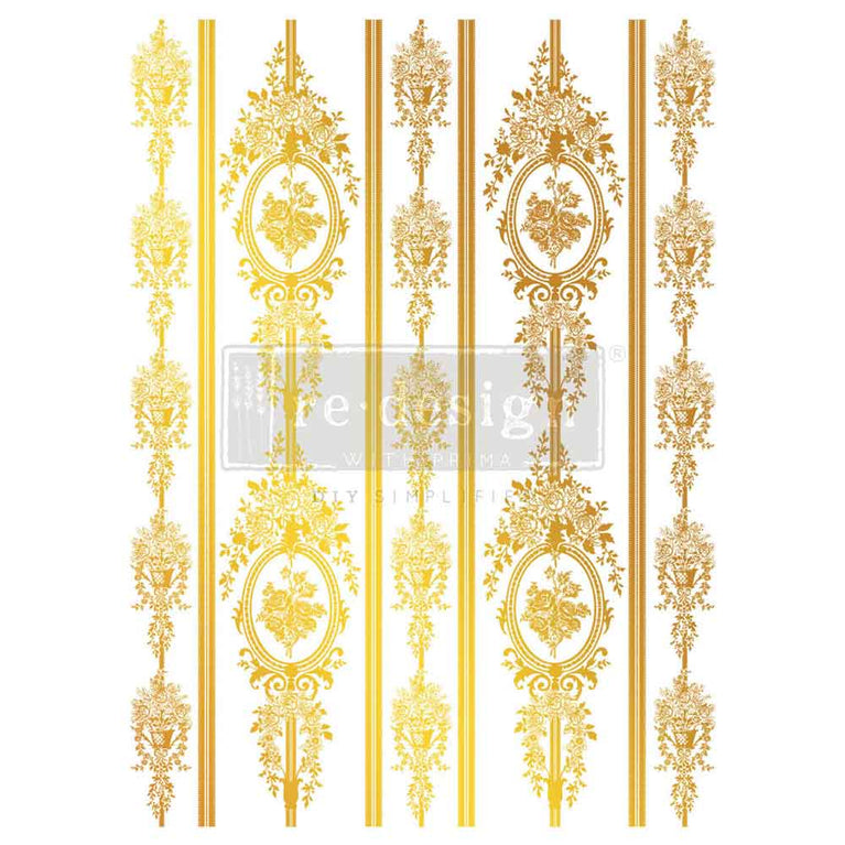 Chateau Filigree Transfer by Kacha (Gold Foil) - ReDesign with Prima