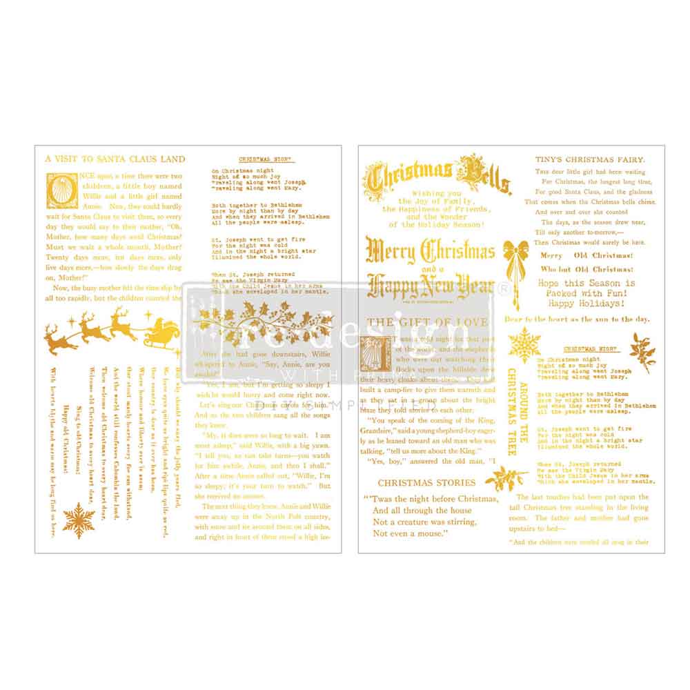 Golden Tidings Middy Transfer by Kacha (Gold Foil) - ReDesign with Prima