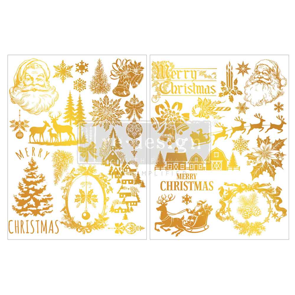 Holiday Heirloom Foil Middy Transfer by Kacha (Gold Foil) - ReDesign with Prima
