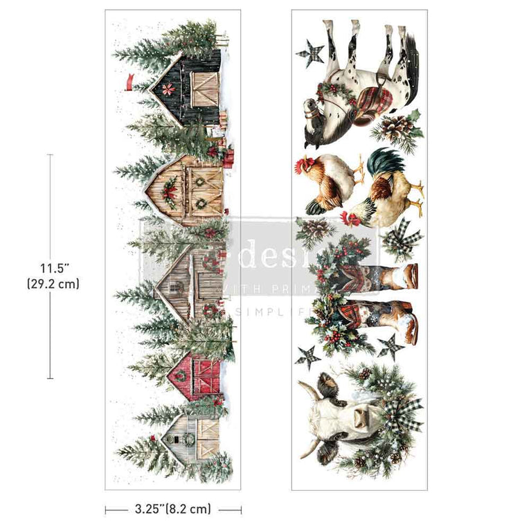 Christmas on the Farm Luxe Transfer - ReDesign with Prima
