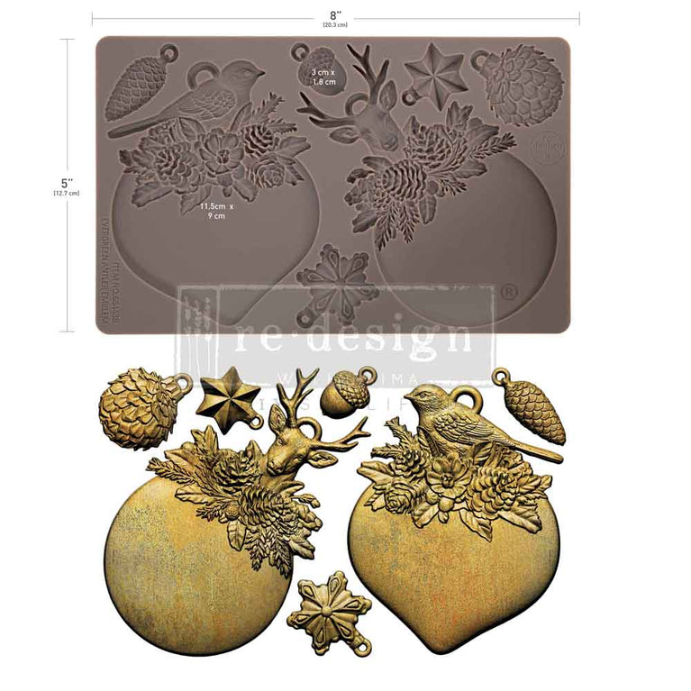 Evergreen Antler Emblem Decor Mould - ReDesign with Prima