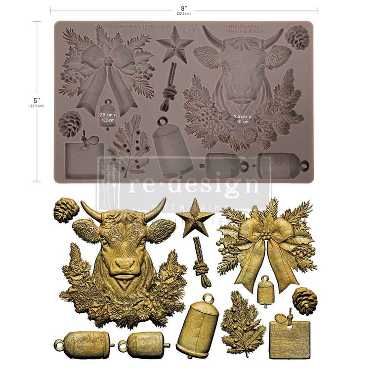 Winter Barnstead Decor Mould - ReDesign with Prima