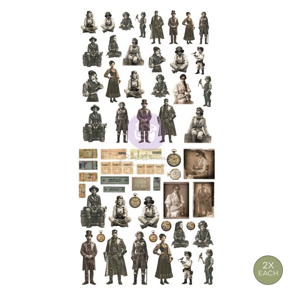 Finnabair Time Travellers Ephemera (116 pcs.) - Prima Marketing