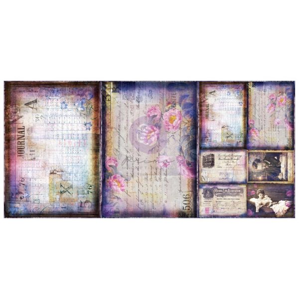 Archivist's Dreams A3 Decoupage Fiber Paper Set by Finnabair - ReDesign with Prima