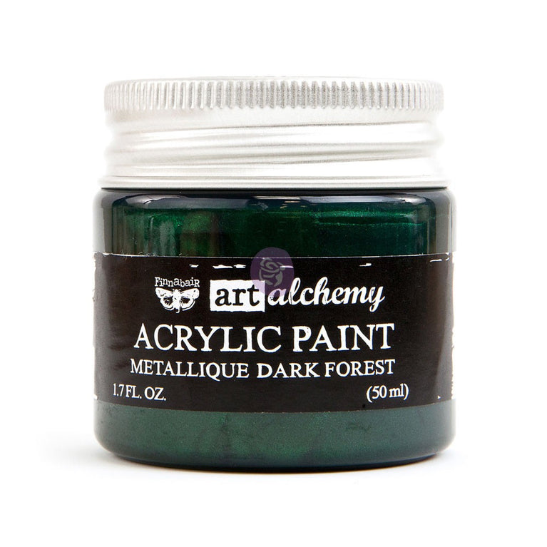Dark Forest Metallique Acrylic Paint - ReDesign with Prima/Prima Marketing