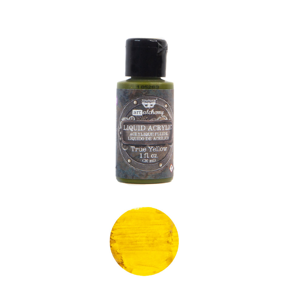 True Yellow Liquid Acrylic Paint - ReDesign with Prima/Prima Marketing