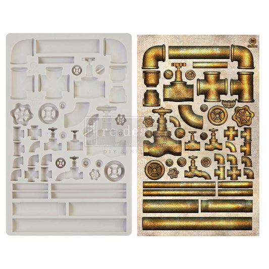 SF - Rusty Pipeline 5"x8" Silicone Resin Molds