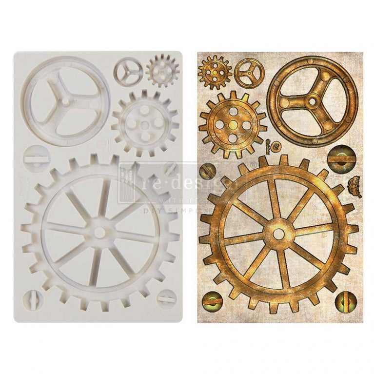 Large Gears Mould by Finnabair - ReDesign with Prima/Prima Marketing