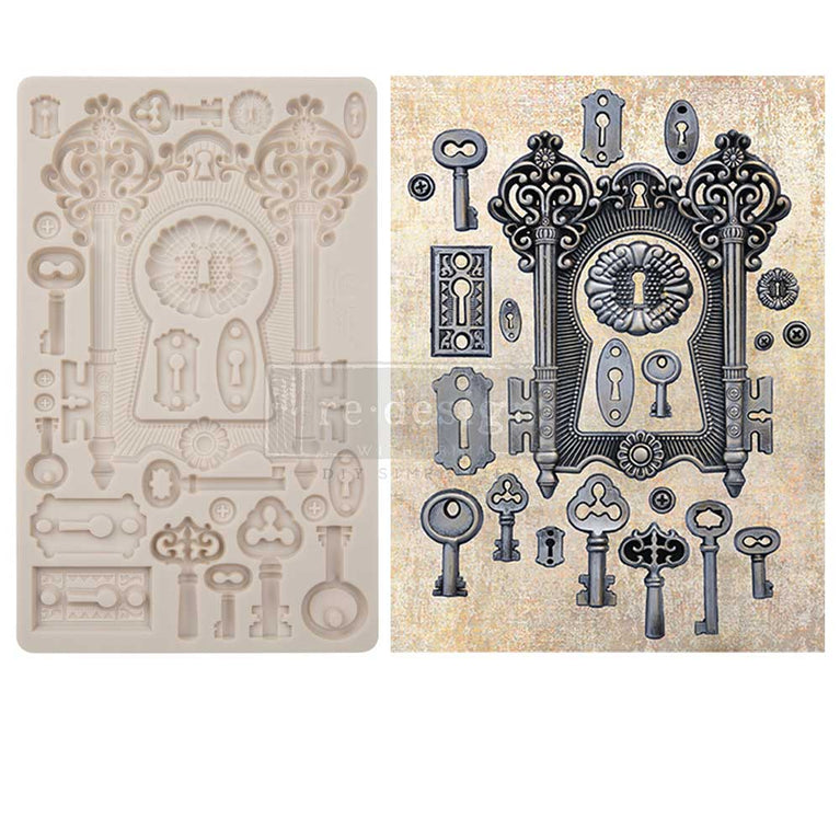 Locks & Keys Mould by Finnabair - ReDesign with Prima