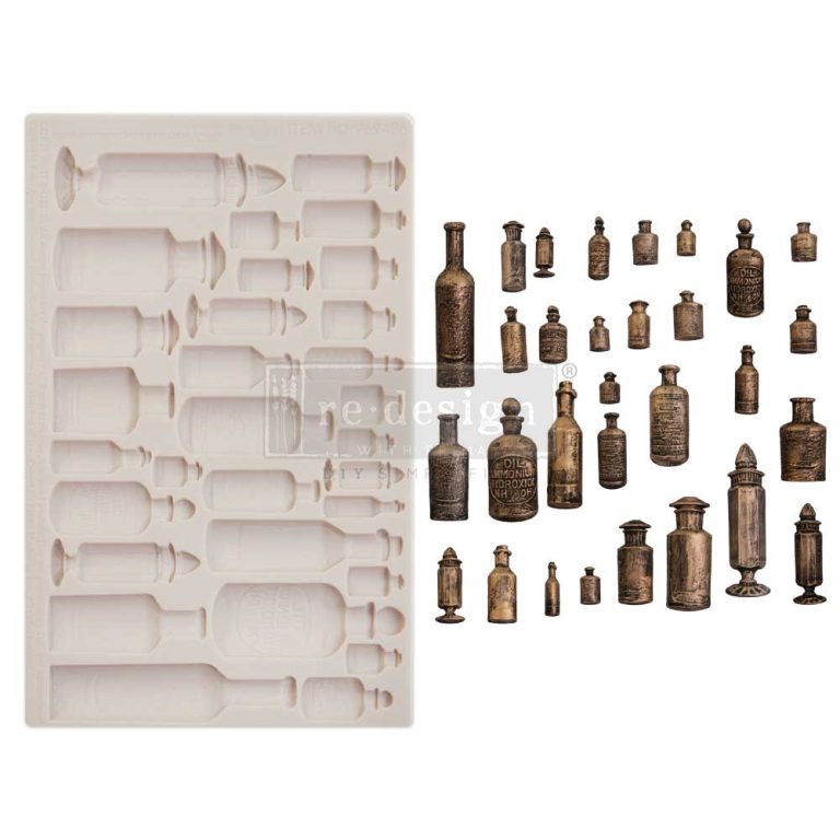 Apothecary Bottles Mould by Finnabair - ReDesign with Prima/Prima Marketing
