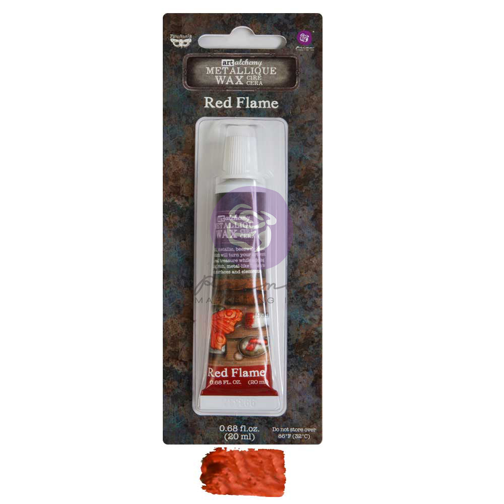 Red Flame Metallique Wax - ReDesign with Prima/Prima Marketing