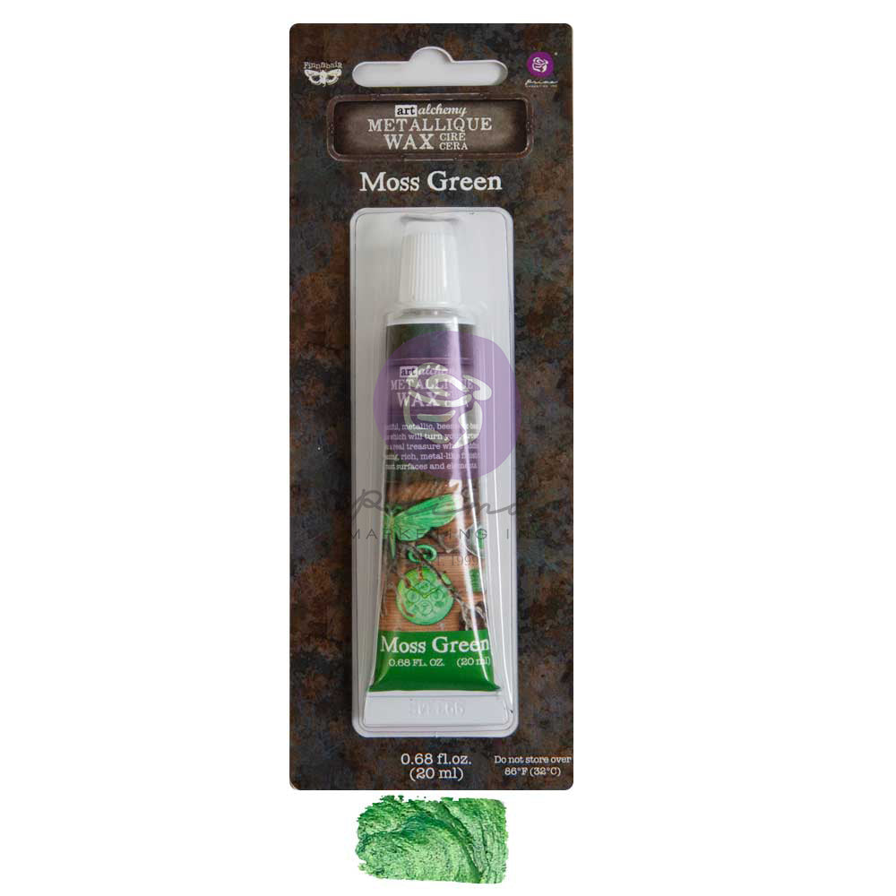 Moss Green Metallique Wax - ReDesign with Prima/Prima Marketing