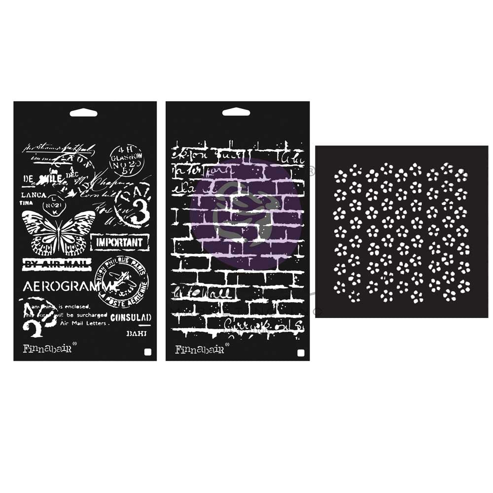 Perfectly Grungy Stencil Set by Finnabair - ReDesign with Prima
