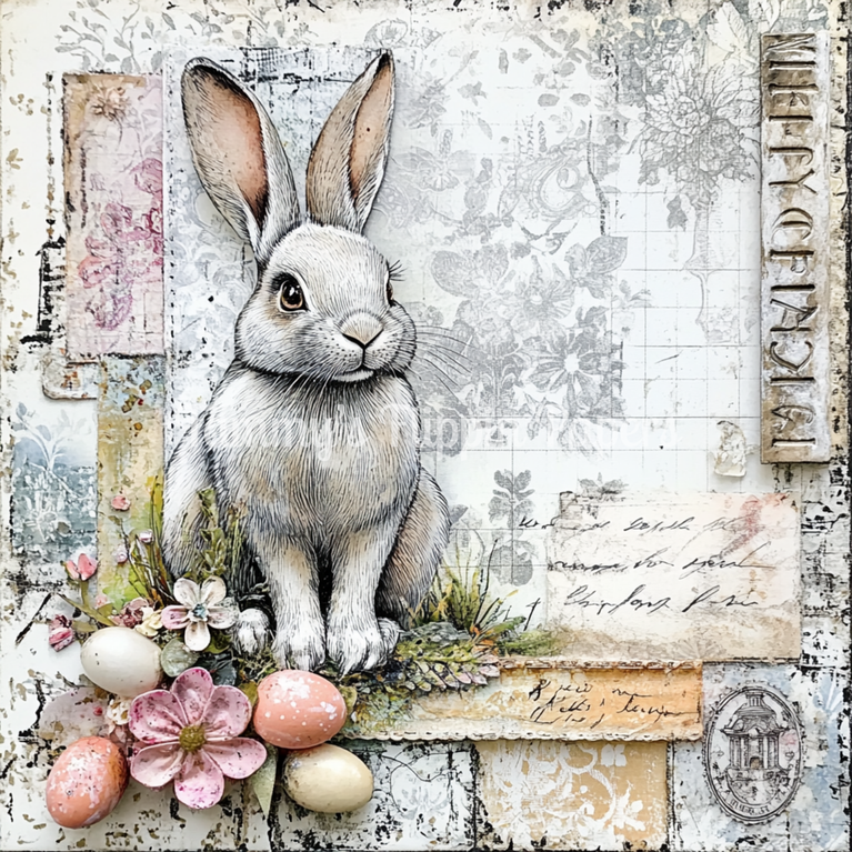 Easter's Vintage Charm Tissue Paper - Flippin Furniture