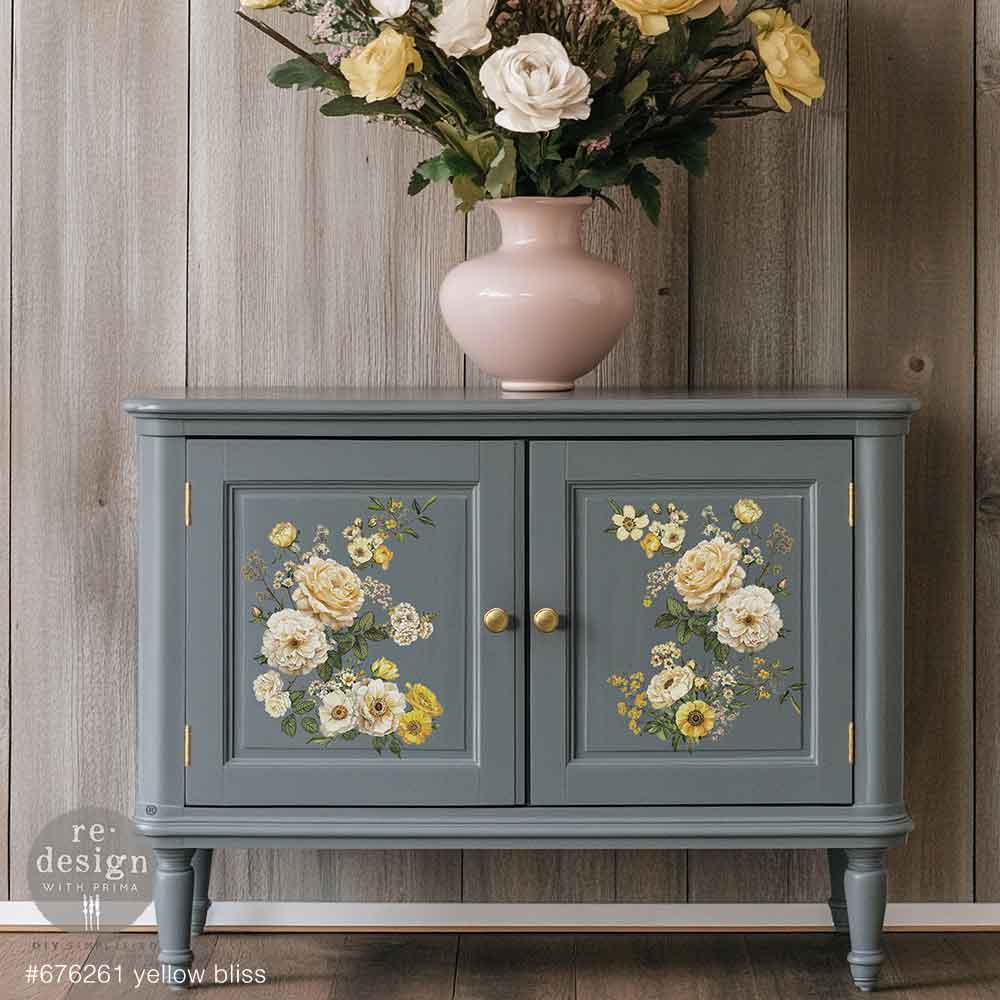 Yellow Bliss Middy Decor Transfer - ReDesign with Prima
