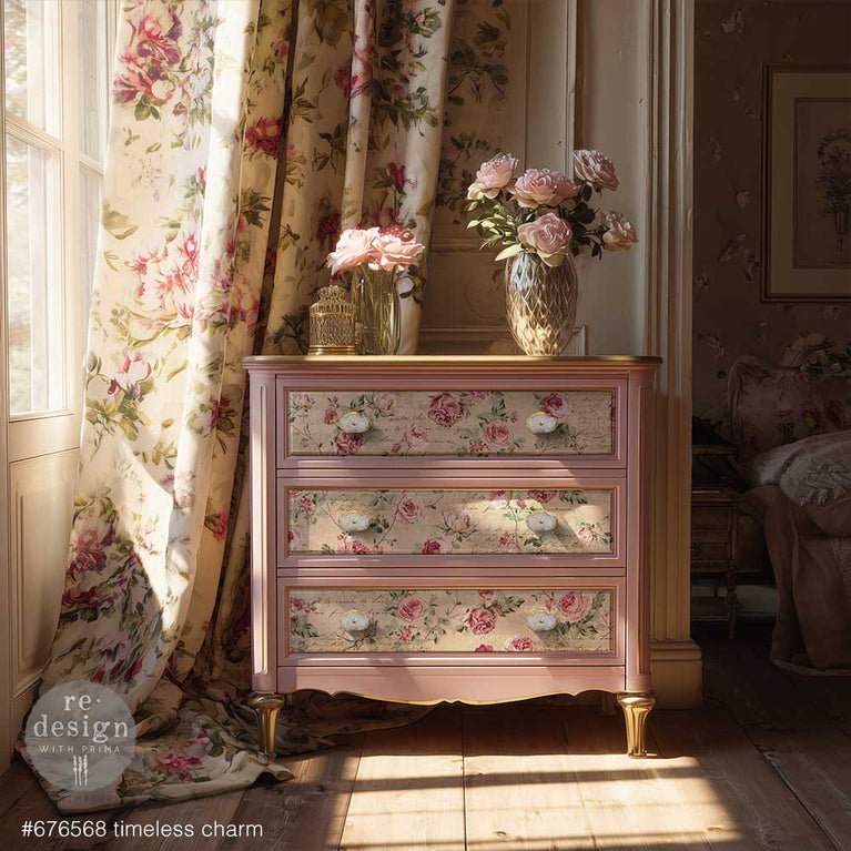 Timeless Charm Double Delight Decoupage Fiber Paper Set - ReDesign with Prima