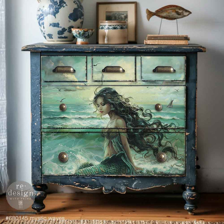 Mystic Waves A1 Decoupage Fiber Paper - ReDesign with Prima