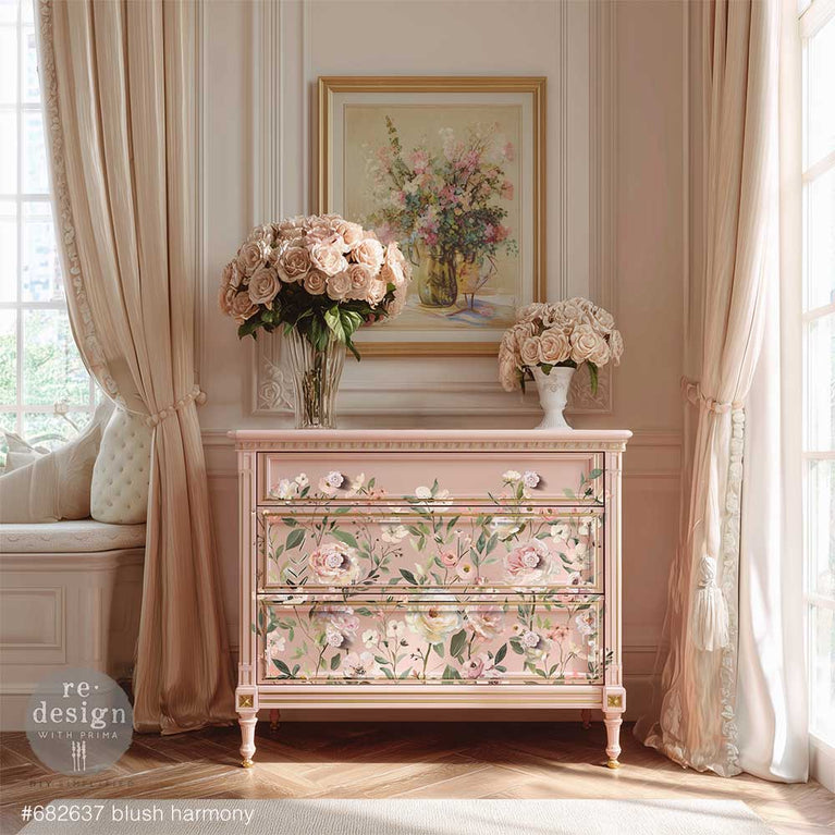 Blush Harmony Decor Transfer - ReDesign with Prima