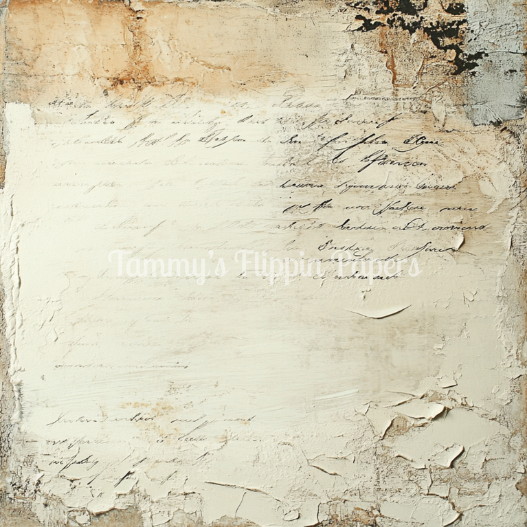 Faded Script Tissue Paper - Flippin Furniture