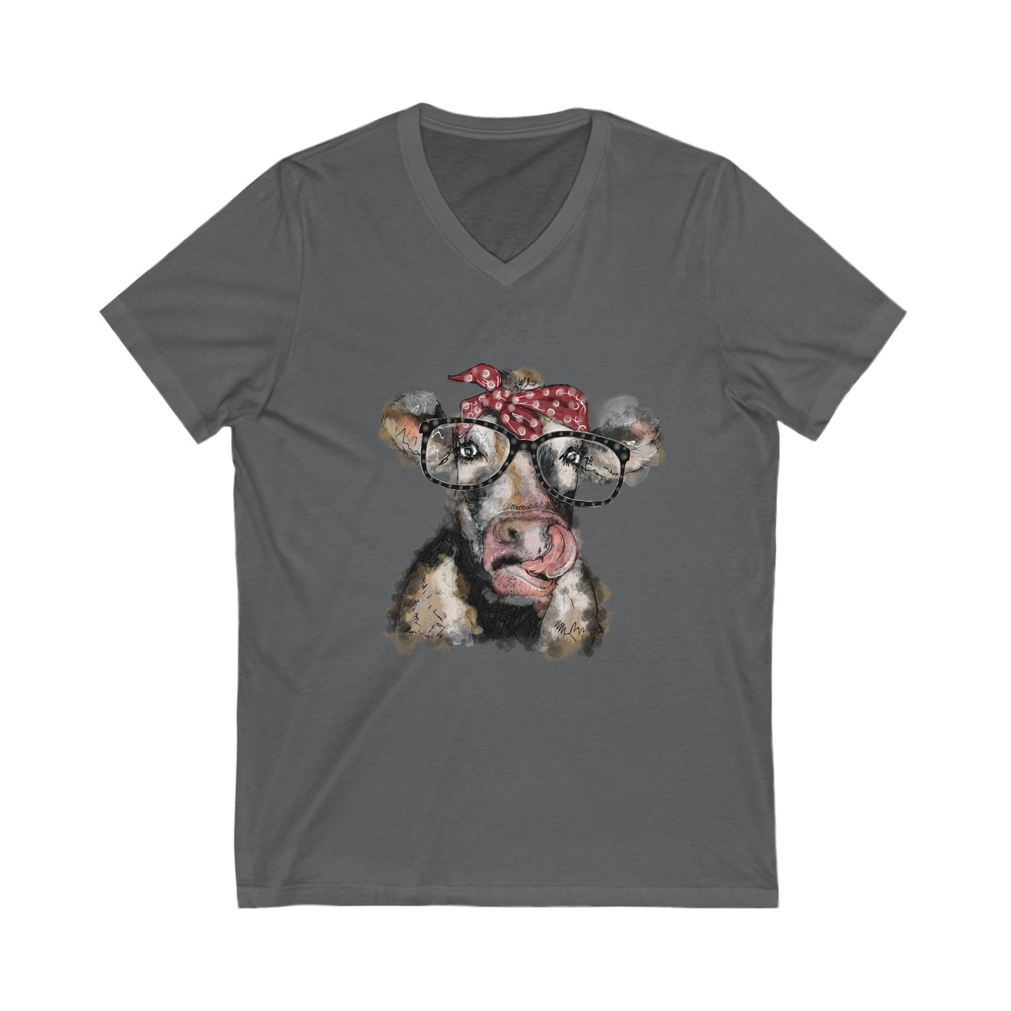 Unisex Cow Bandana Tee