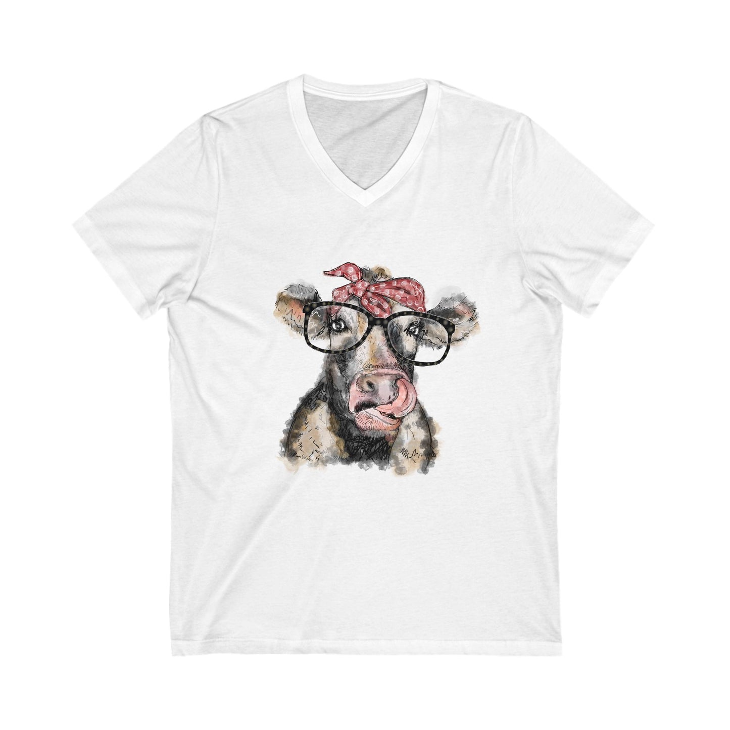Unisex Cow Bandana Tee