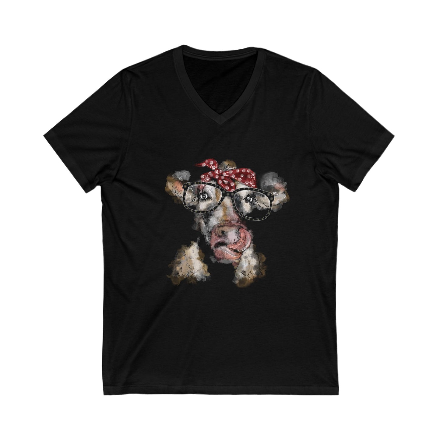 Unisex Cow Bandana Tee