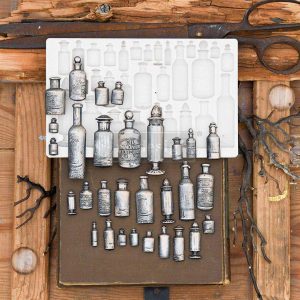 Apothecary Bottles Mould by Finnabair - ReDesign with Prima/Prima Marketing