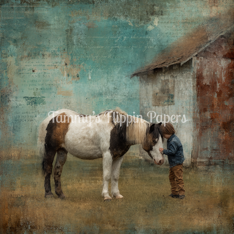 A Boy & His Pony Tissue Paper - Flippin Furniture