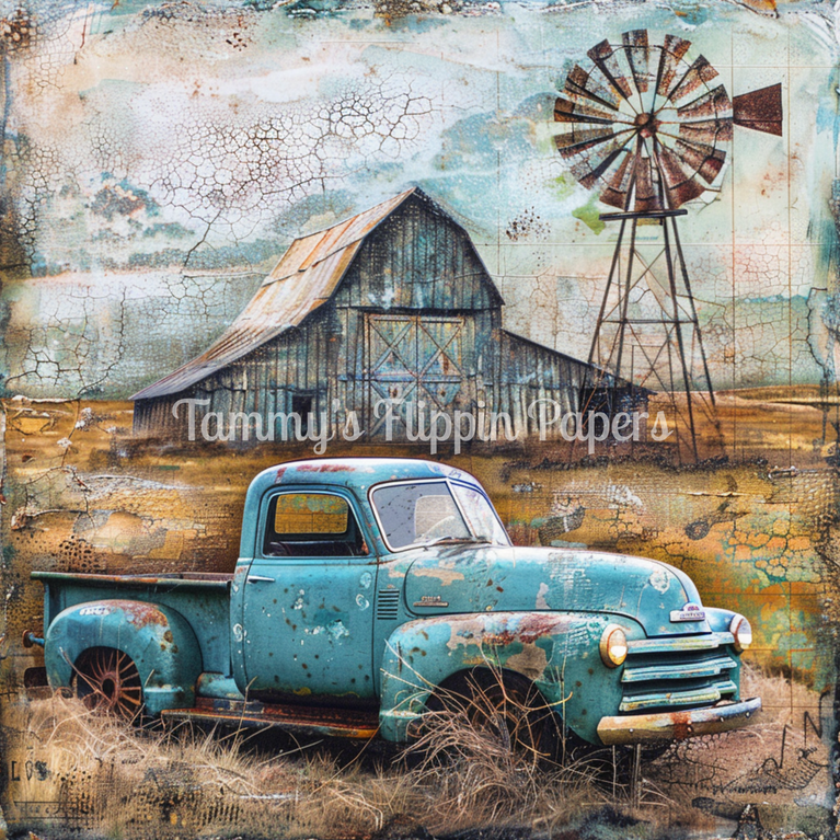 Back to Blues Tissue Paper - Flippin Furniture