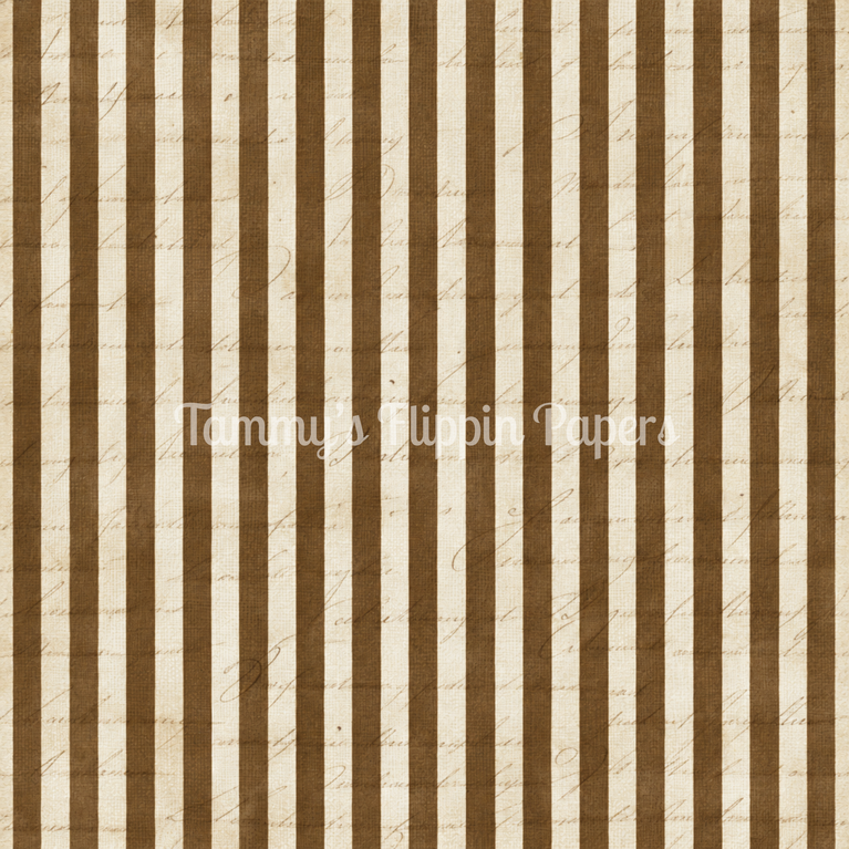 Brown Ticking Decoupage Paper - Flippin Furniture