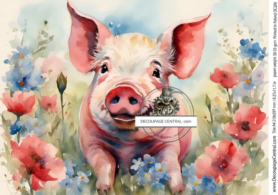 All the Way Home A4 (DC200) Rice Paper - Decoupage Central