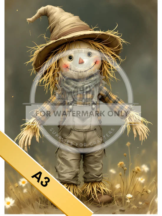 Scarecrow Cutie No. 2 Rice Paper (DC5103) - Decoupage Central