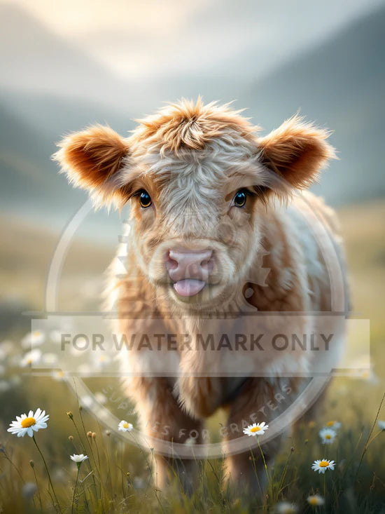 Little Cow Rice Paper (DC602) - Decoupage Central