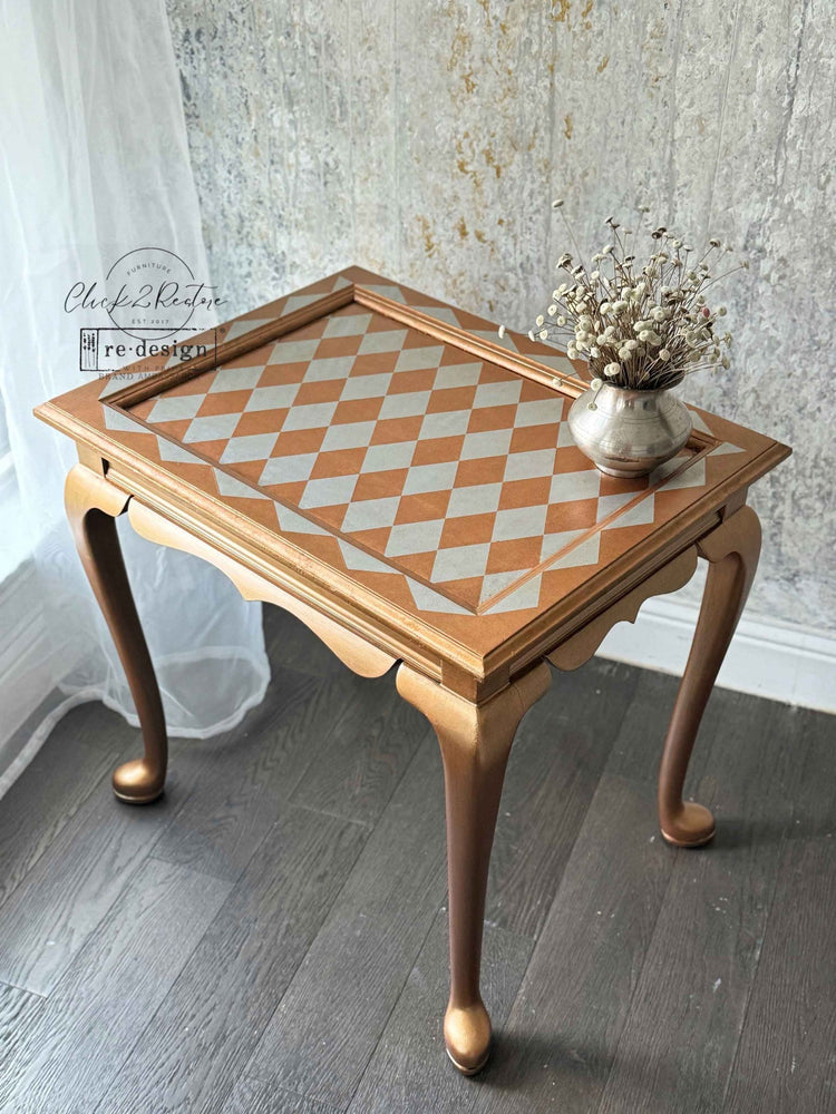 Silver Harlequin Decor Transfer - ReDesign with Prima
