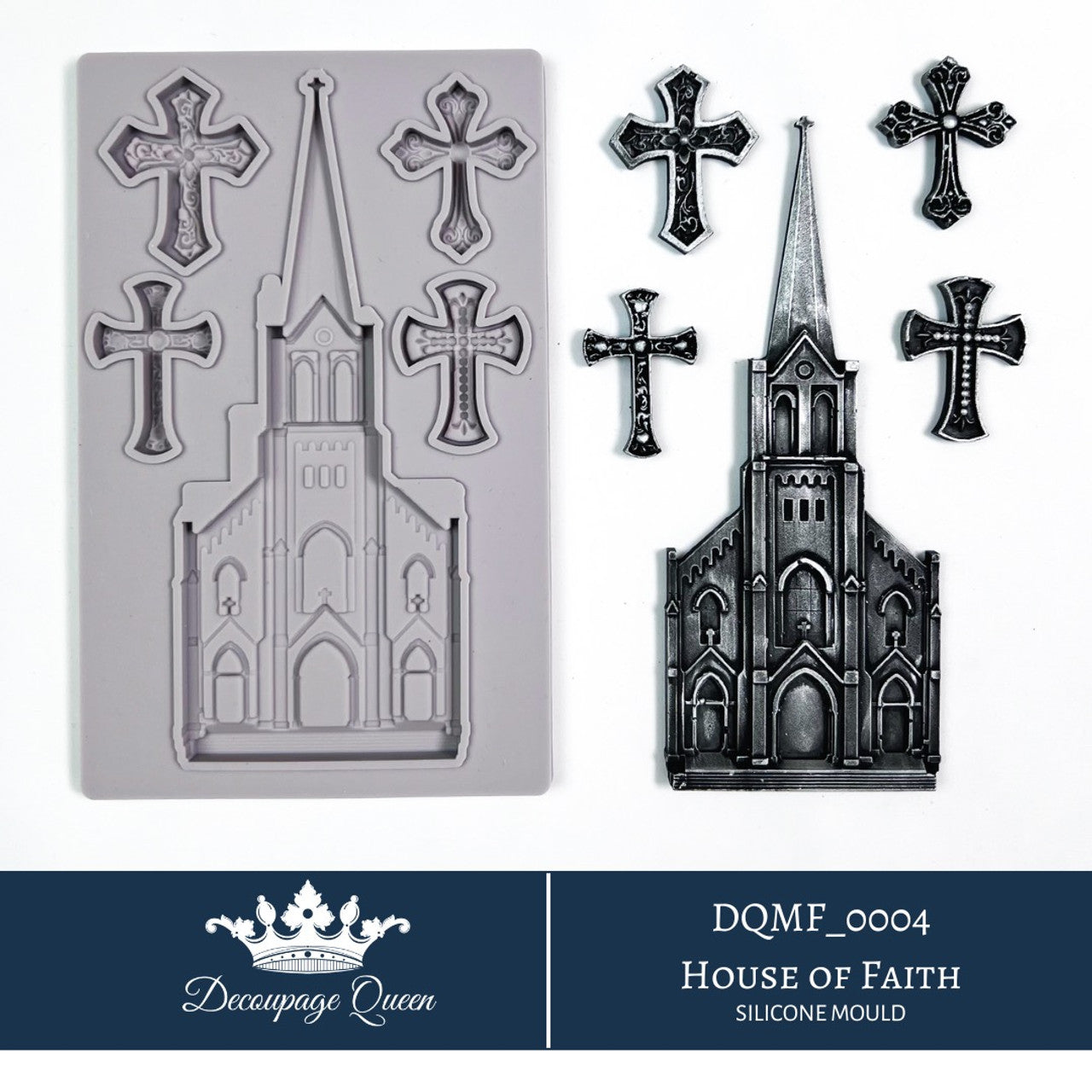 House of Faith Mould, Ltd Edition - Decoupage Queen
