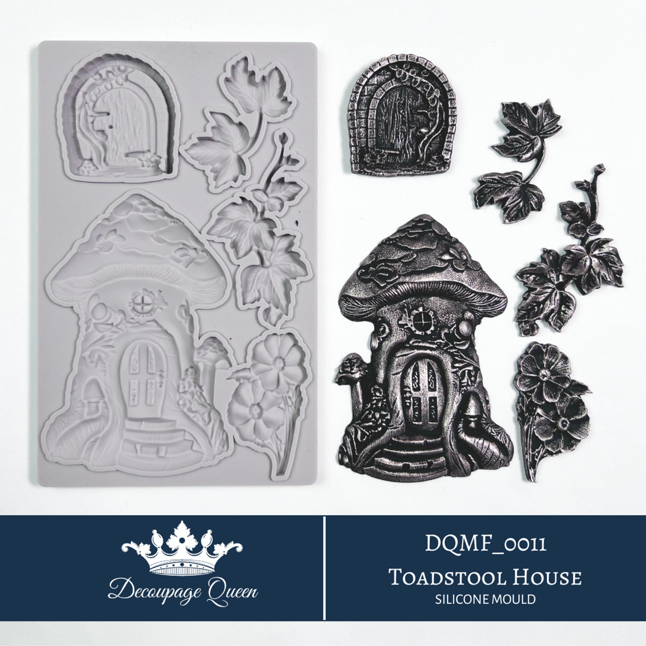 Toadstool House Silicone Mould, Ltd Edition - Decoupage Queen
