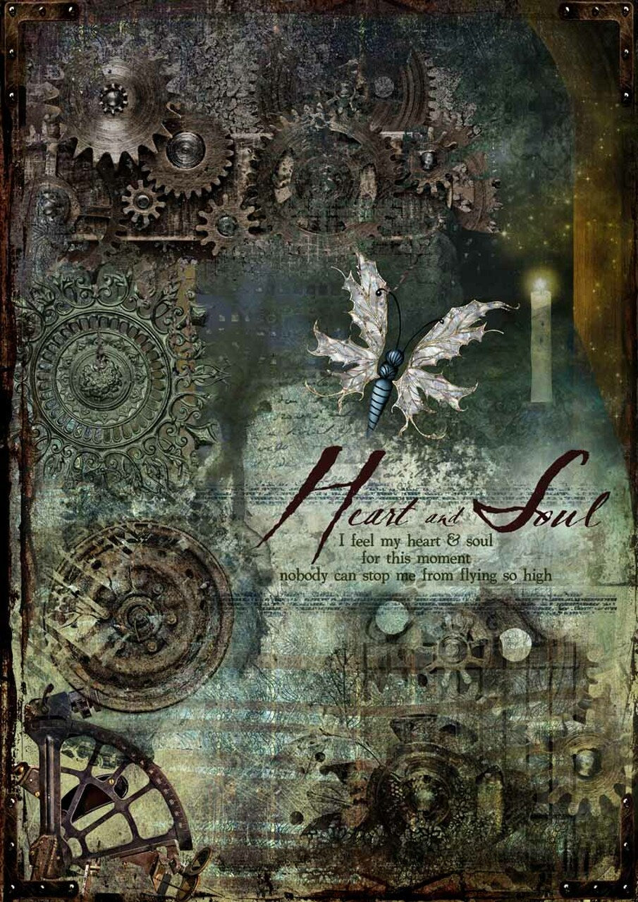 Heart & Soul Rice Paper- Decoupage Queen (Retired)