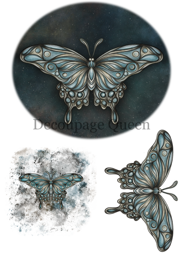 Dainty and the Queen - Hand Drawn Butterfly Rice Paper