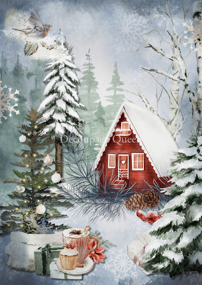 Cozy Cottage Rice Paper - Decoupage Queen