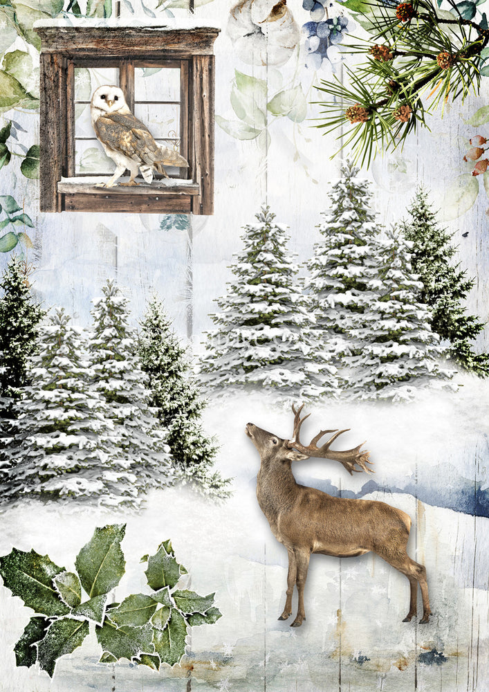 Woodland Creatures Rice Paper- Decoupage Queen